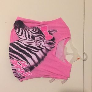 Pink zebra top